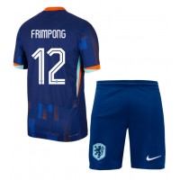 Maglie da calcio Olanda Jeremie Frimpong #12 Seconda Maglia Bambino Europei 2024 Manica Corta (+ Pantaloni corti)